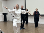 Tai Chi group demonstration during World Tai Chi Day 2024 at the Greenacres Community Center