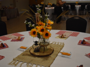 Daddy Daughter Dance Western theme table decorations