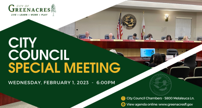 City Council Special Meeting - February 1, 2023 at 6:00PM