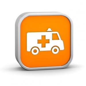 Orange ambulance clip art 