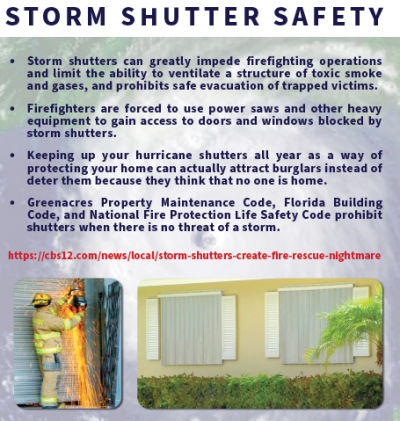 Storm Shutter Safety Graphic