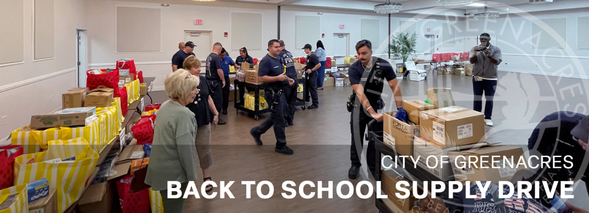 City of Greenacres Back to School Supply Drive 