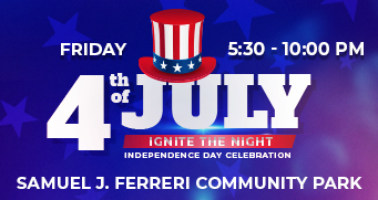 Ignite the Night, July 4th Celebration at Samuel J. Ferreri Community Park from 5:30pm to 10:00pm